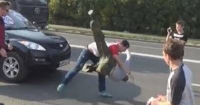 These Russian Traffic Vigilantes Got More Than They Bargained For With THIS Driver!