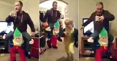 Nightmare Before Christmas! Father Terrifies His Daughter With Brilliant Elf Costume