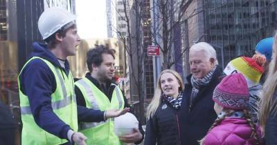 Two Guys Attempt To Build a Wall Around Trump Tower To Keep The A$$holes Inside