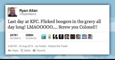On His Last Day At KFC This Guy Does Something GROSS To Customers Food