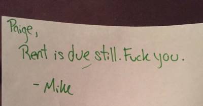 Landlords Leave The Darndest Notes
