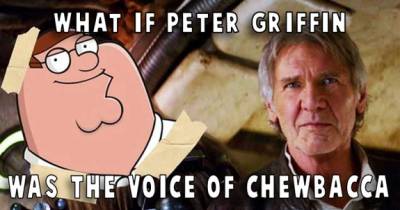 What If Chewbacca Was Voiced By Peter Griffin?