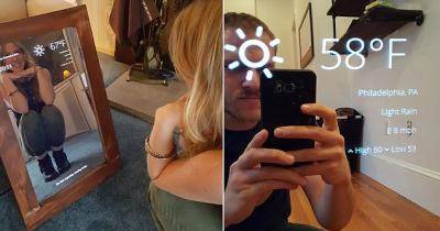 Man Builds A Magic Mirror For His Girlfriend, Best Gift Ever!