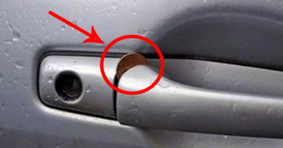 Attention: If You See A Penny Jammed In To A Car Door Like This, Take Action Immediately!