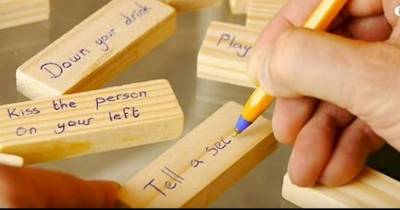 He Takes An Old Pile Of Jenga Blocks And Turns Them Into The PERFECT Drinking Game