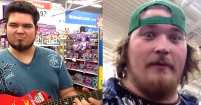 These Guys Shopping In Walmart Take A Toy Guitar, Then My Jaw Dropped!