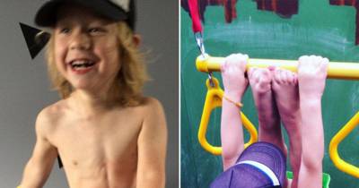 A Six-Pack And Biceps Of Steel: This Three-Year-Old Gives Many Grown Men A Run For Their Money In The Abs Department.