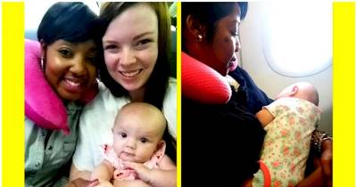 Baby Won't Stop Crying On A Flight. That's When A Stranger Says To Hand Her Over...