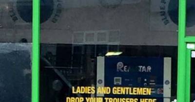 Launderette's Cheeky 'Drop Your Trousers' Sign For Customers Has Facebook Users In Stitches