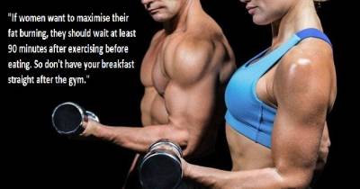 Scientists Reveal! Men Should Exercise BEFORE Eating And Women AFTER To Burn The Most Fat.