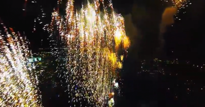 This Guy Just Attached A Camera To A Drone And Flew It Into A Fireworks Show. You Have To See This.