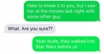 This Guy Had 'Star Wars' Ruined For Him Thanks To His Cheating Girlfriend