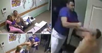 Shocking Video Shows Doctor Violently Punching Patient