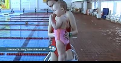 21-Month-Old Extra-ordinary Baby Swims Like a Fish