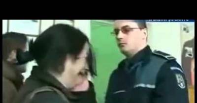 Female Teacher Slaps Officer Then Cries After Getting Slapped Back