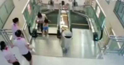 Man Watches Wife Die In Escalator Trying To Save Their 2-year-old Son