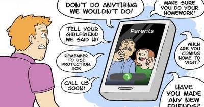 A Short Illustration On How You See Your Parents Throughout Your Life