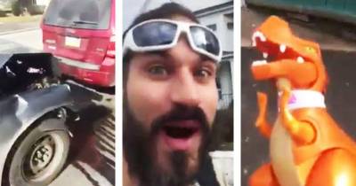 High Guy Commentates After Witnessing Car Wreck