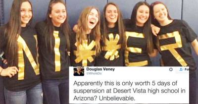 Social Media Outraged Over High School Girls Wearing Shirts With Racial Slur