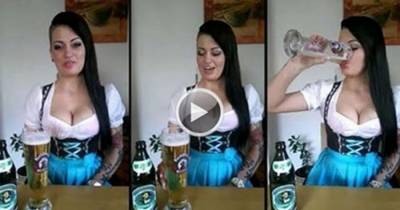 She Chugs Beer Like A Champ, But What She Does Next? We&rsquo;re In Love...