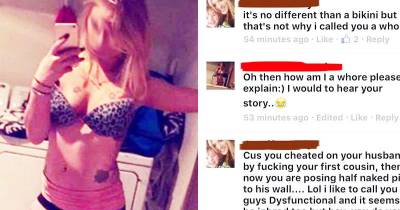 Sleezy Girl Called Out On Facebook For Cheating On Husband With Her Own Cousin