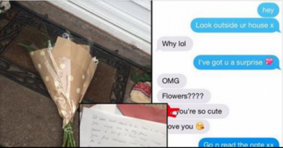 Guy Leaves The Most Brutal And Awkward Break-Up Note With Flowers For His Ex Girlfriend