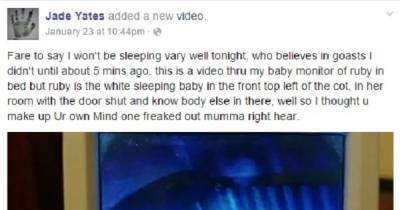 Mother Records Terrifying Ghost Hovering Over Her Baby