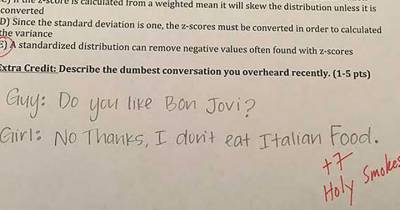 This Statistic Professor Gives Hilarious Extra Credit Questions To His Student