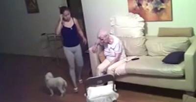 Daughter's Hidden Camera Catches The Brutal Beating Of 94 Year Old Grandother