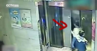 OMG! Drunk Man Kicks Elevator Door And Jumps Right In, Free Falls To The Ground Floor
