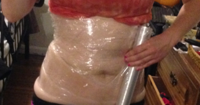 She Wrapped Her Belly In Plastic Wrap Every Night
