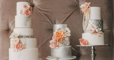 Enchantingly Bejeweled Wedding Cakes