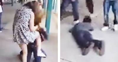 Girl Knocks Out Male Bully With Knees After Calling Her &ldquo;Pasty Legs&rdquo;