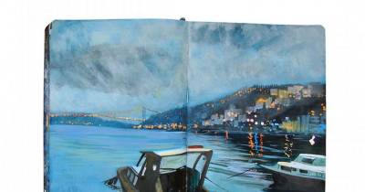 Artist Painted In Notebook To Document Entire Two-Years Of Travel, The Result Is Amazing