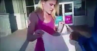 OMG!! Shoplifter Slammed By Cop And Left In A Pool Of Blood From Her Gaping Head Wound