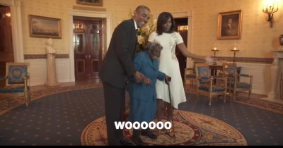Watch: 106 Year Old Woman Dancing With Barack And Michelle Obama Is Breaking The Internet