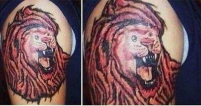 OMG! Man's Lion Tattoo Is Mercilessly Mocked