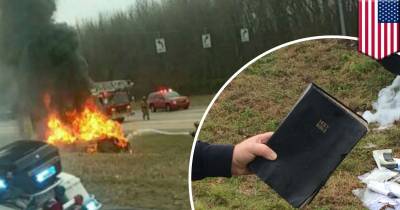 When A Car Exploded After It Crashed, Everything Was Destroyed Except For This One Item...
