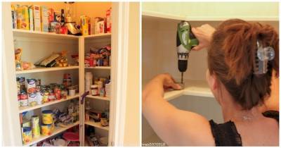Her Pantry Was Always A Mess, So She Took Everything Out And Installed THIS! Brilliant!