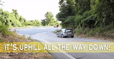 If You Drive On A Ghost Hill You Can Coast Uphill, And It's Weird
