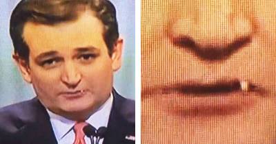 Ted Cruz Accidentally Eats a Booger While Speaking