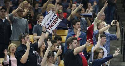 Trump Supporters Raise Right Hands To Pledge Support And The Internet Shudders