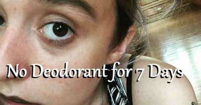 Woman Stopped Using Deodorant For 7 Days, What Happened Will Surprise You