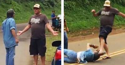 Man Politely Asks Old Guy To Put Knife Away Then Beats Him Down After