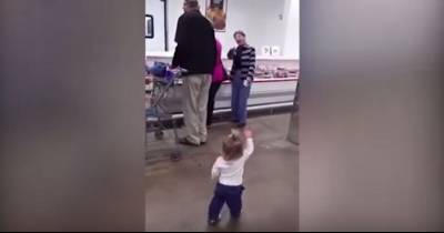 Little Girl Stops Every Stranger In The Store. What She Tells Them Will Melt Your Heart!