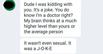A Woman Shared Texts That She Sent To A Guy On Tinder