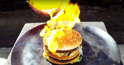 What Happens When You Pour Molten Copper On A Big Mac?