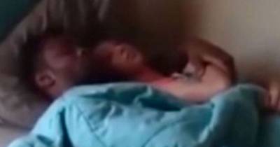 Moment 'Cheating Girlfriend Left Stunned As Boyfriend Catches Her In Bed With Another Man'