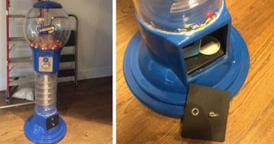 Guy Buys Old Blockbuster Gumball Machine, Hits The Jackpot!