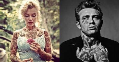 Celebrities From The Past Decorated With Stunning Tattoos